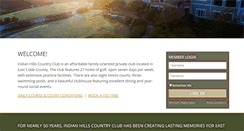 Desktop Screenshot of indianhillscountryclub.clubhouseonline-e3.com