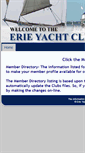 Mobile Screenshot of erieyachtclub.clubhouseonline-e3.com